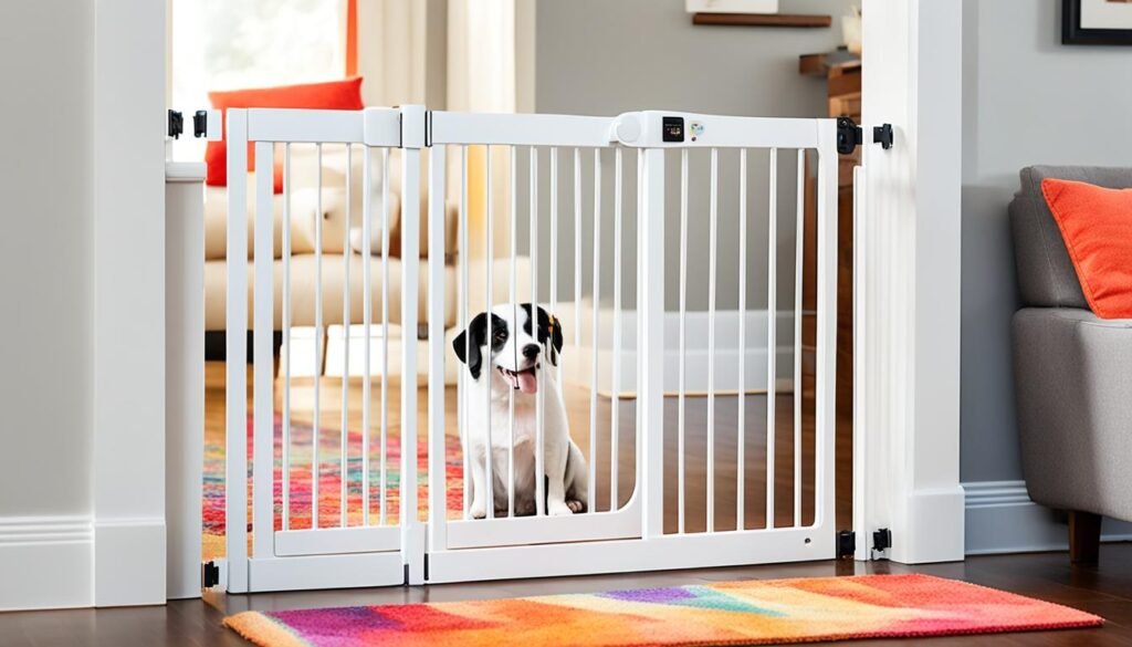 affordable child safety gate with pet door